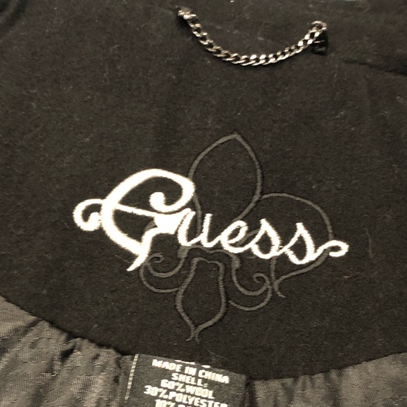 Guess Black Pea Coat - Picture 16 of 16